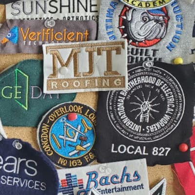 Custom embroidered logo collection