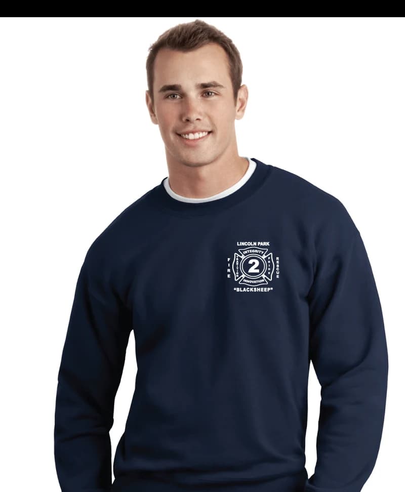 Lincoln Park Fire Company 2 Crew Neck Sweat Shirt